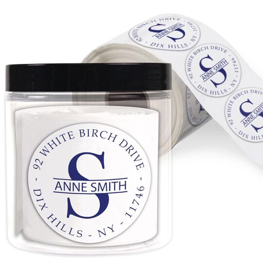 Banded Initial Round Address Labels in a Jar